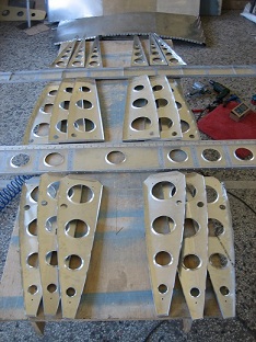 Photo of wing ribs for the SF-1 Archon.